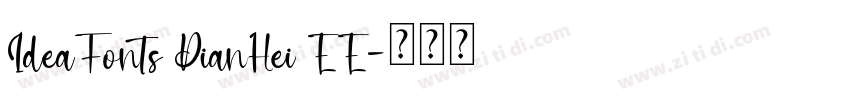IdeaFonts DianHei EE字体转换